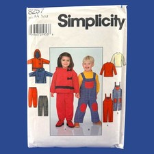 Toddler Overalls Jacket Pants Knit Top 1998 Simplicity Pattern 8257 Size AA