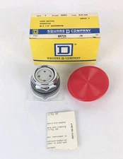New Square D 9001KR5R Series F Mushroom Red Push Button Operator 2-1/4" NOS