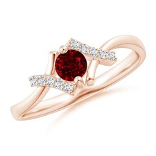 925 Sterling Silver Garnet Gemstone New Stackable Anniversary Daughter Ring