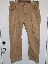 Carhartt Pants Mens Size 40x32 Brown Tan Relaxed Fit Workwear