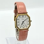 LONGINES Watch Small Second Octagon 2063772 Leather Band Manual Winding Auth