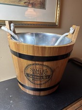 Samuel Adams 2014 Summer Ale madera galvanizado doble cubo de hielo mango de cuerda