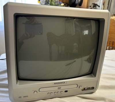 Magnavox MSD513F CRT TV DVD Combo Retro Gaming Tested And Works WITH REMOTE VTG