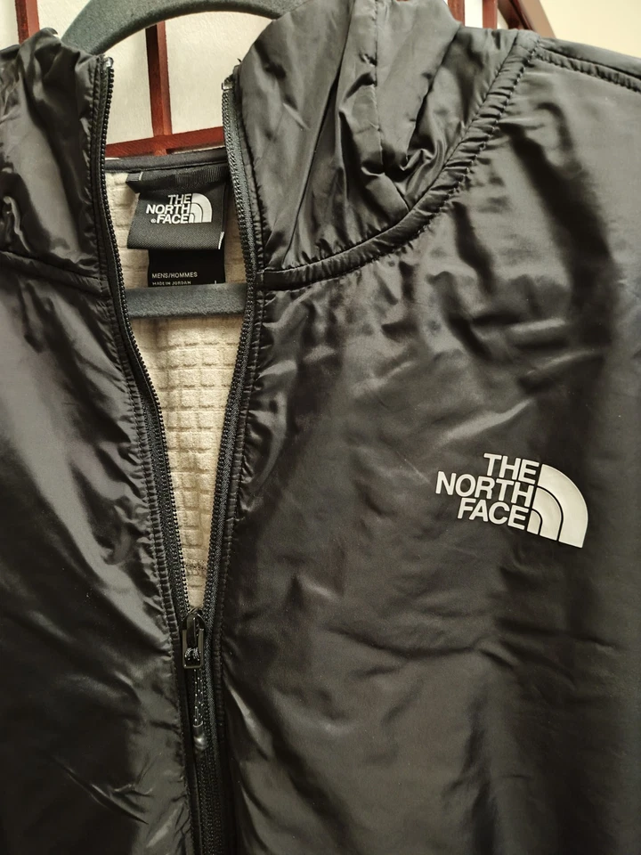Chaqueta con capucha North Face Flashdry para hombre talla grande negra y tostada/arena excelente Foto 2 de 4