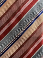 Geoffrey Beene XL Men’s Necktie Stripe Multicolor W 3.5” L 63”