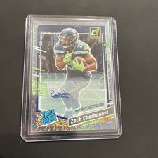 ZACH CHARBONNET 2023 Panini Clearly Donruss Rated Rookie SSP MOSAIC HOLO AUTO