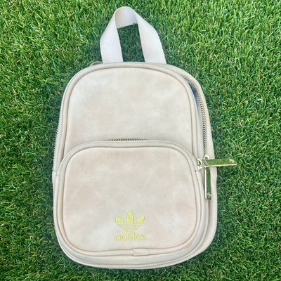 adidas Originals Women's Adjustable Strap Mini Backpack Ash Pearl Pink Suede