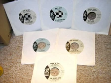 CRYSTALS/BOB B. SOXX/ALLEY CATS-Rebel/Da Doo Ron/Zip-A Dee/Married-OR.6 LOT 45s!