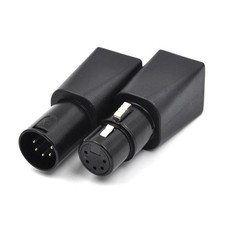 1 Pair 5 Pin /Female XLR DMX Connector to RJ45, This Adapter can use Any CA...