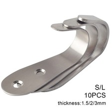 Kreativ Haken 10 STÜCKE Massiv Edelstahl Wandmontage Einzelhaken Rostfrei