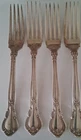 4 Chantilly By Gorham Sterling Silver 7" Forks Pat. 1895