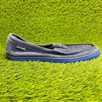 Cole Haan Pinch Classic Blue  Suede Tassel Loafers Shoe Men Sz 10.5 M Cole Haan Men Black Size 10.5 D Pinch Tassel Loafers Leather  main image 3