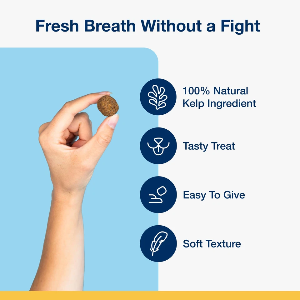 ProDen PlaqueOff 软咀嚼物 45 种天然狗猫牙科保健补充剂 — 第 2/4 张图片