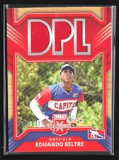 Eduardo Beltre 2022 Panini Elite Extra Edition DPL Materials Orange /199 Jersey