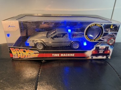 Back To The Future Pt One Delorean Time Machine With Lights 1:24 Model Jada Toys