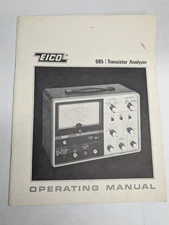 Eico Operator Service Manual Model # 685 Transistor Analyzer Vintage Instrument