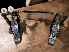 Pearl Lefty Double Kick Pedal with Case and Belt Drive