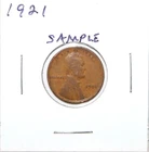 1921 US Lincoln Wheat 1 Cent Penny From Lot *Free Shipping*