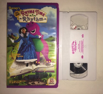 Barneys Rhyme Time Rhythm (VHS, 2000) Mother Goose RARE