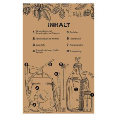Kit Brassage Bière Pour Débutants - Cadeau Papa, 5L, Inclus Tout Le Matériel : Malt, Houblon, Levure