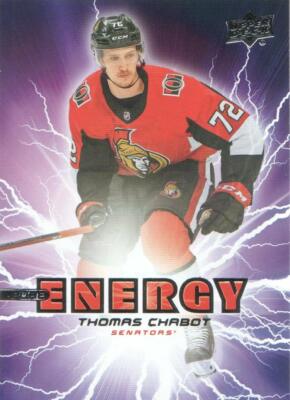 2019-20 Upper Deck Series 1 Pure Energy PE-8 Thomas Chabot - Ottawa Senators