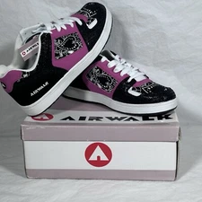 Airwalk Raily Pink Retro Shoes Mens Women size 10 Tattoo Skateboarding 58245-11