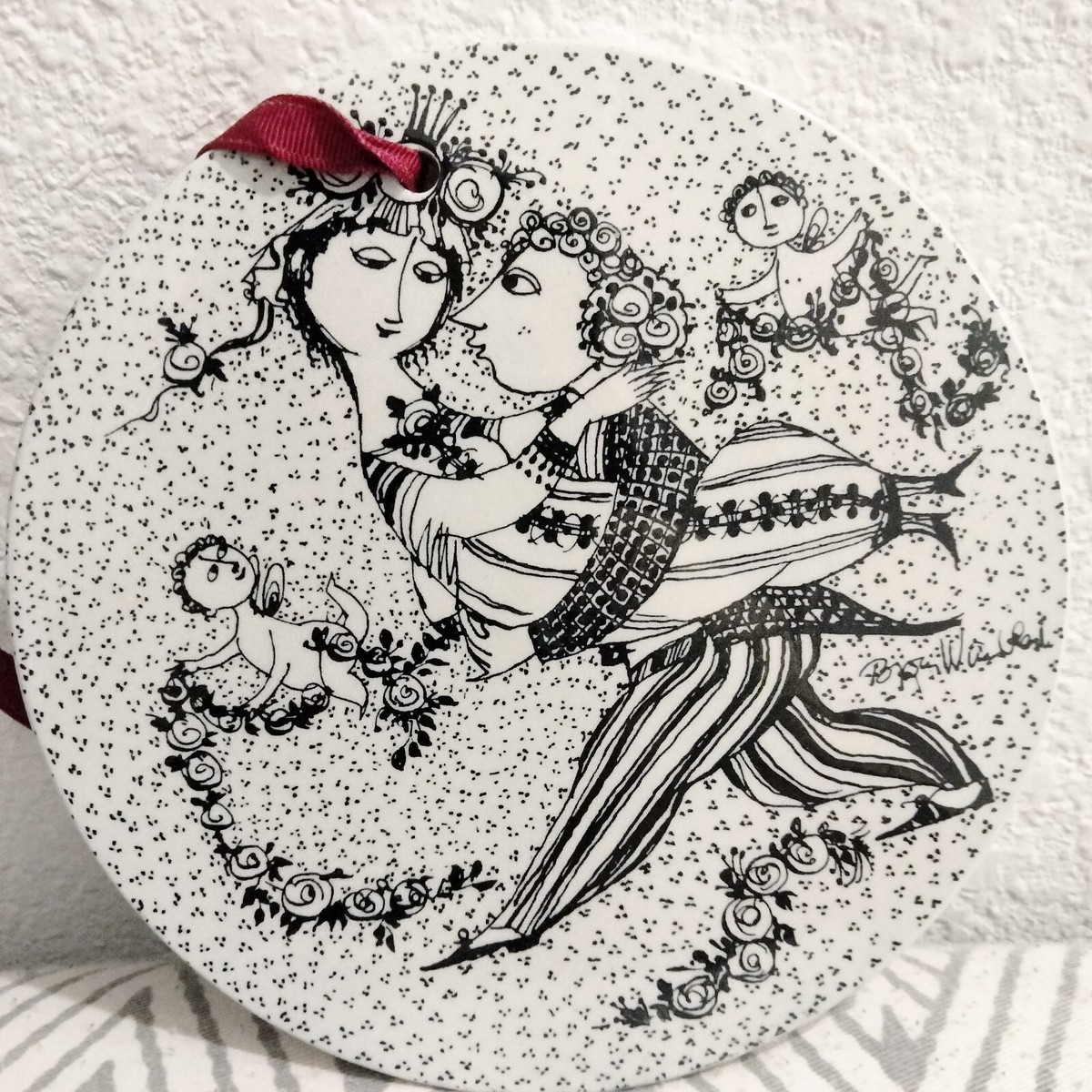 NYMOLLE ニモール Bjorn Wiinblad シーズンプレート 2枚 Bjorn Wiinblad Garden Party Small Dish Nymolle Denmark #2