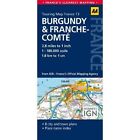 13. Burgundy & Franche-Comte: AA Road Map France by Aa Publishing (Sheet map, folded, 2014)
