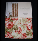 Laura Ashley Cottage Roses Fabric Shower Curtain 72" x 72" Cotton Blend - New