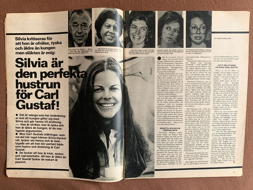 Svensk DAMtidning, Ausgabe 8/1976 Königin Silvia von Schweden - Bild 2 von 3