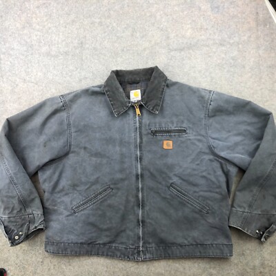 Vintage Carhartt Jacket Mens 2XL Gray Blanket Lined Detroit Vintage Carhartt Jacket Mens 2XL Gray Blanket Lined Detroit