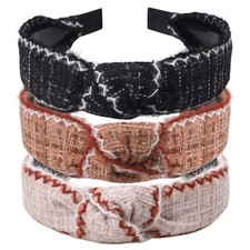 3PCS Knot Headbands for Women Non-Slip Wide Fashion Hair Bands
