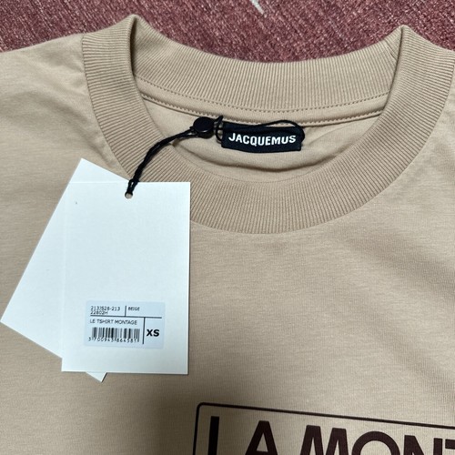 Jacquemus La Montagne Hiver Beige Tee Size XS NWT - Picture 3 of 5