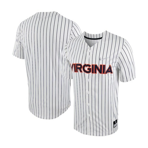 Virginia Cavaliers Nike Pinstripe Full-Button Official NCAA Baseball Jersey