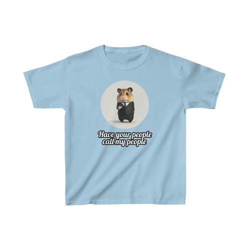 US Kids - Hamster in a businessman or banker suit - Heavy Cotton Tee 7Y to 14Y - Picture 20 of 29