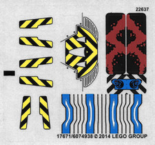 LEGO STICKER SHEET ONLY 76020 KNOWHERE ESCAPE MISSION New from set