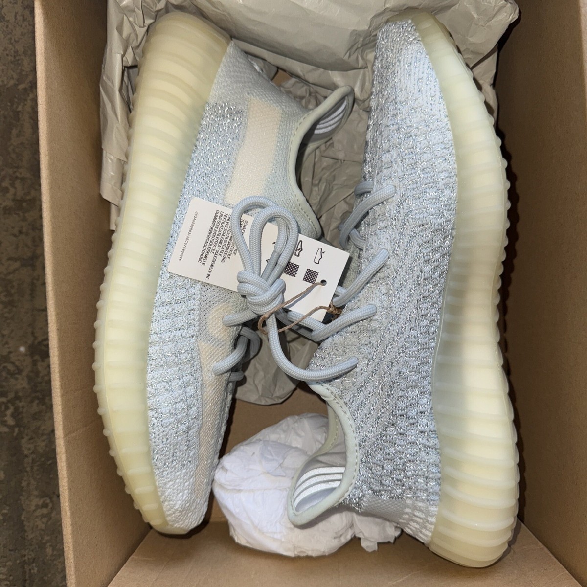 Size 8 - adidas Yeezy Boost 350 V2 Cloud White Reflective