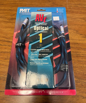 MIT AVT Optical Digital Tos-Link Cable LVL 1 6.6ft/2m