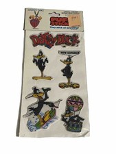 Vintage Looney Tunes Puffy Stickers Daffy Duck Warner Brothers Scrapbook 80s