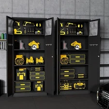 Elegro Metal Storage Cabinet 71" Lockable File Cabinets Storage Tool Cabinets