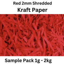 Shredded Paper Red Kraft Packaging Hampers Gift Boxes Birthdays 