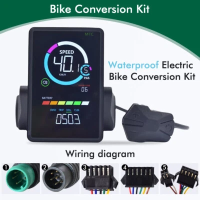 MARKENLOS UART2 M7C-2 LCD Bildschirm Elektroroller Fahrradanzeige Teil Elektrische Fahrrad