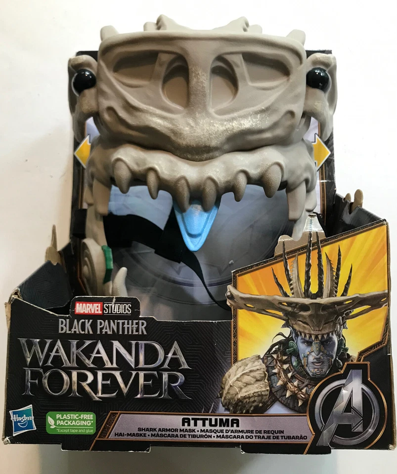 Máscara iluminada de pantera negra para niños y máscara de armadura de tiburón Attuma Vibranium Power NUEVO Foto 4 de 4