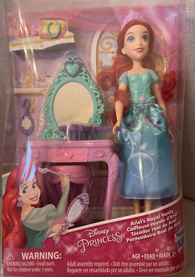Hasbro Disney Princess The Little Mermaid Ariel's Royal Vanity Doll Playset New