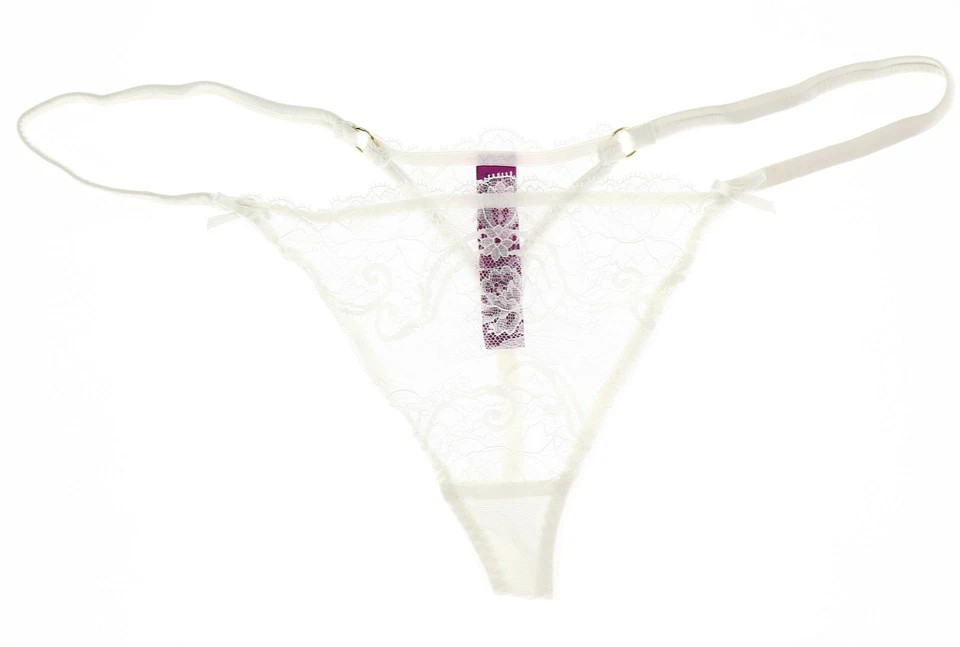 L'Agent by Agent Provocateur 242368 Mujer Madalene Tanga Ropa Interior Crema Talla L Foto 3 de 4