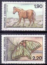 Timbre / stamp  ANDORRE 1987  Y&T N° 361/62 Neufs **  SANS CHARNIÈRE (MNH)