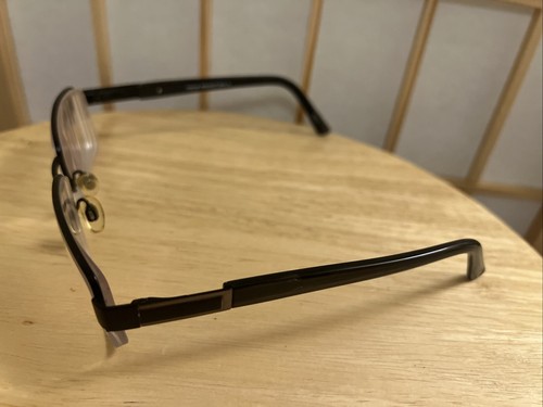 Woolrich Titanium Okulary 8844 55-19-145 Czarne Półobręcz Metal Darmowa wysyłka - Zdjęcie 5 z 24