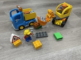 Lego Duplo Town Truck & Tracked Excavator Dump &ndash; 10812 (26 Pieces) Complete EUC