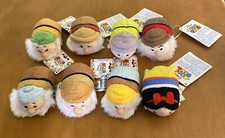 Disney Tsum Tsum's Snow White and the Seven Dwarfs Set of 8 3.5" Plush
