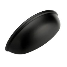 30 Pack Matte Black Cup Pulls 3 Inch Drawer Handles Kitchen Cabinet Hardware
